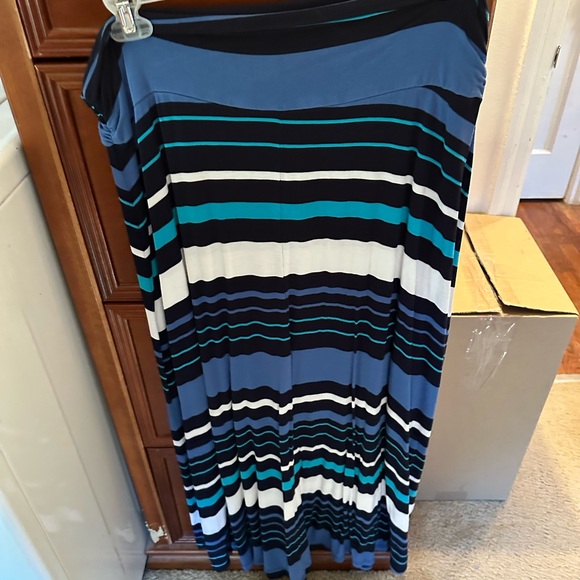 Blue Striped Skirt XXL - Picture 2 of 6